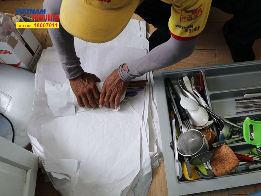 Hình ảnh đóng gói vật dung gia đình khi chuyển nhà