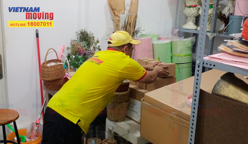 Dự án vận chuyển cửa hàng Hoa Anh Minh - Sắp xếp đồ đạt