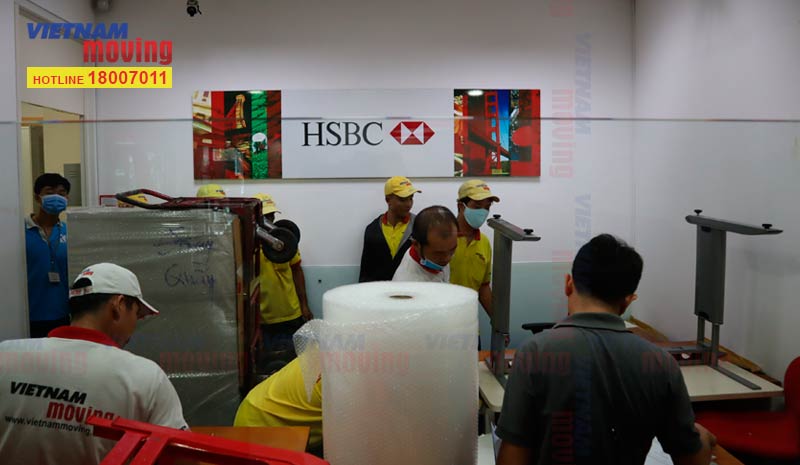 Dự án chuyển văn phòng Ngân hàng HSBC 4