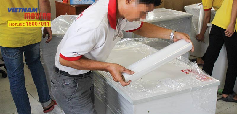 Đồ đạc nội thất được bao bọc đóng gói cẩn thận