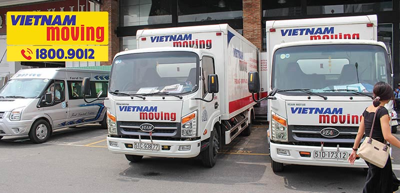Hệ thống xe tải chuyển văn phòng của Vietnam Moving tại Quận 11