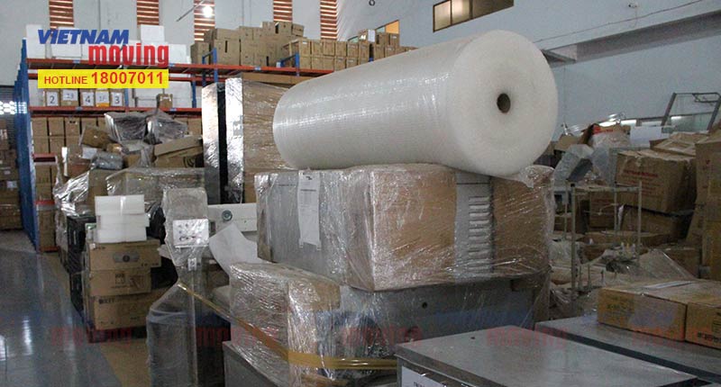 Hàng hóa được bao bọc đóng gói cần thận là ưu điểm của Vietnam Moving
