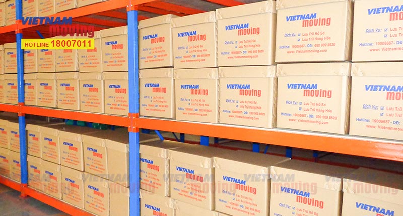 Hồ sơ tài liệu được sắp xếp tại kho