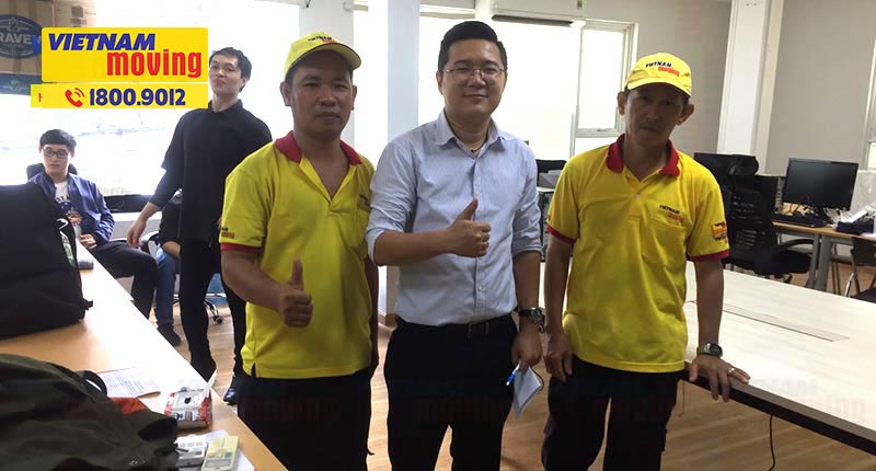 Khách hàng hài lòng sử dụng dịch vụ chuyển văn phòng Vietnam Moving