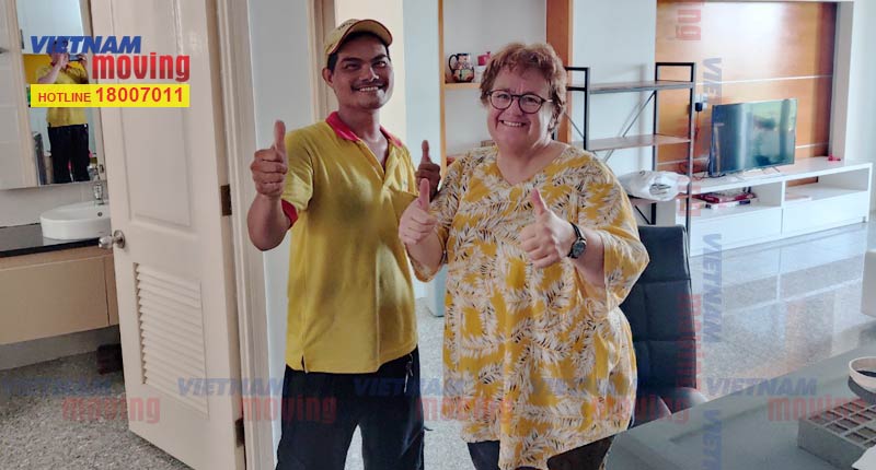 Khách hàng sử dụng và hài lòng dịch vụ của Vietnam Moving