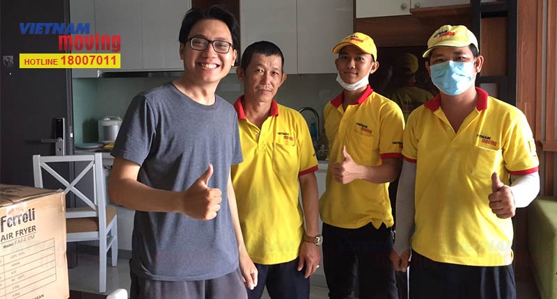 Khách hàng luôn yên tâm dịch vụ chuyển nhà trọn gói Vietnam Moving