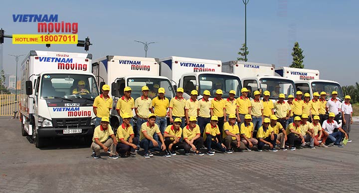 Đội ngũ nhân viên vận chuyển Vietnam Moving