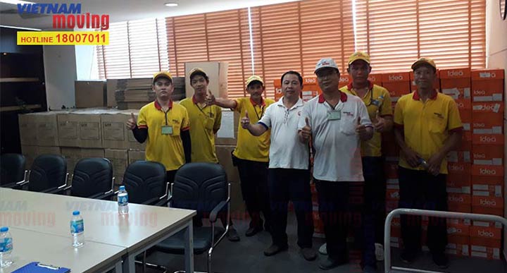 Khách hàng hài lòng với dịch vụ chuyển văn phòng Vietnam Moving