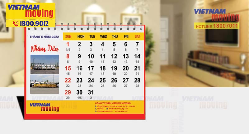 Xem ngày tốt chuyển nhà trong tháng 5 năm 2022