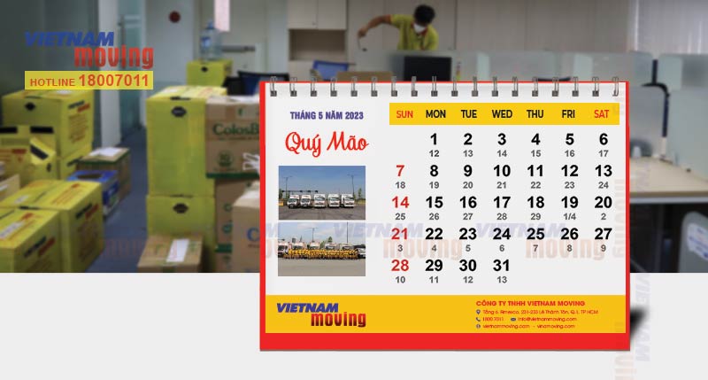 Danh sách các ngày tốt trong tháng 5 năm 2023