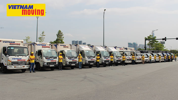 Hệ thống xe tải hiện đại vận chuyển hàng, gửi hàng HCM đi Hà Nội