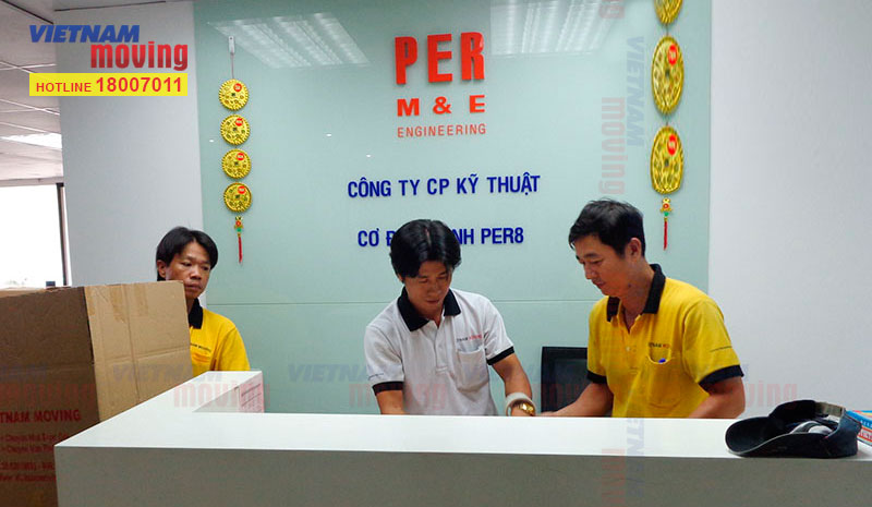 Hình ảnh chuyển văn phòng trọn gói tại Per me