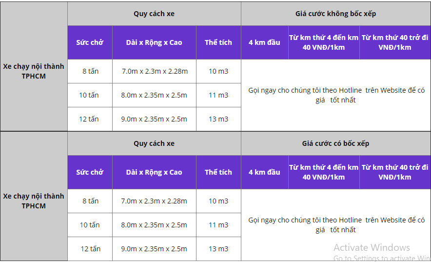 báo giá dịch vụ cho thuê taxi bán tải tại hà nội và tphcm