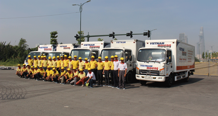Xe tải cung cấp dịch vụ chuyển nhà quận 2 TPHCM tại Vietnam Moving