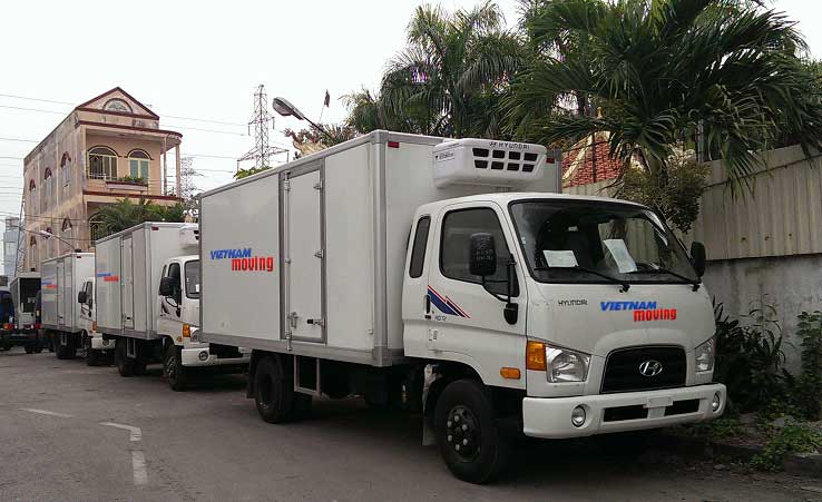 Xe tải đông lạnh chở hàng hóa cung cấp tại Vietnam Moving