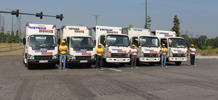 Đội ngũ nhân viên dịch vụ thuê xe tải quận 7 TPHCM tại Vietnam Moving