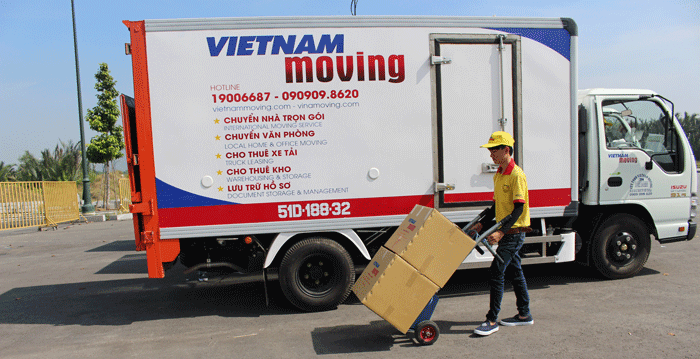 Xe tải cung cấp dịch vụ chuyển nhà quận 2 TPHCM tại Vietnam Moving