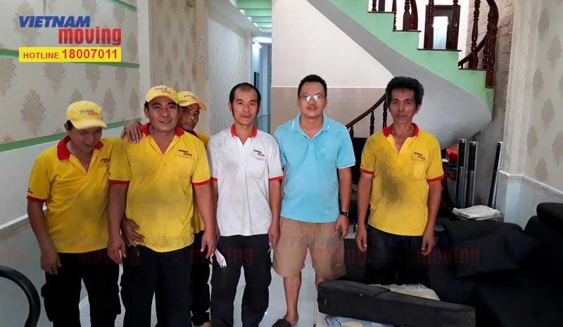 Dự án chuyển nhà Anh Hoàng ở huyện Bình Chánh ngày 26/02/2020