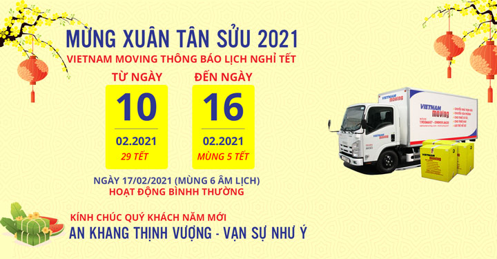 [THÔNG BÁO] Lịch Nghỉ Tết Nguyên Đán Tân Sửu 2021