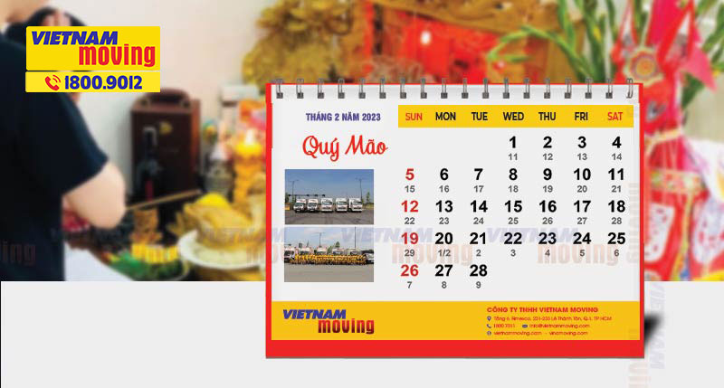 Danh sách các ngày tốt tháng 2 năm 2023 để chọn nhập trạch