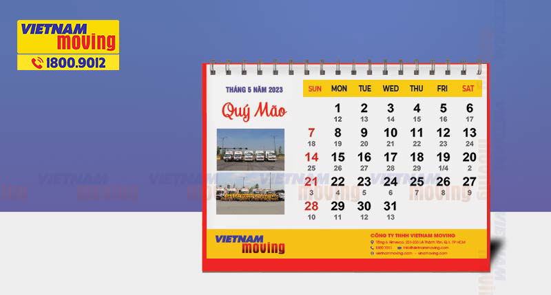 Danh sách các ngày tốt trong tháng 5 năm 2023