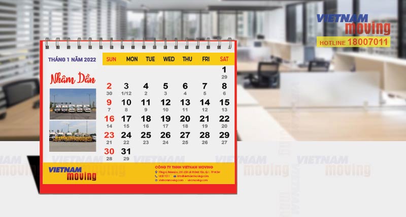 Xem ngày tốt chuyển văn phòng tháng 1 năm 2022