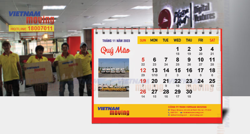 Danh sách ngày tốt trong tháng 11 năm 2023