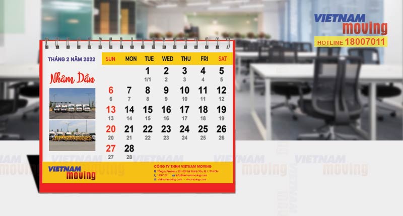 Ngày tốt chuyển văn phòng trong tháng 2 năm 2022