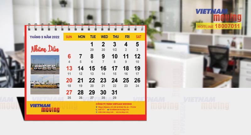 Xem ngày tốt chuyển văn phòng trong tháng 3 năm 2022