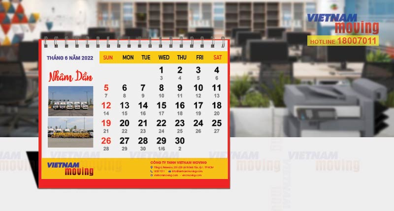 Xem ngày tốt chuyển văn phòng trong tháng 6 năm 202