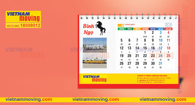 Danh sách các ngày tốt trong tháng 10 năm 2026 để chuyển văn phòng