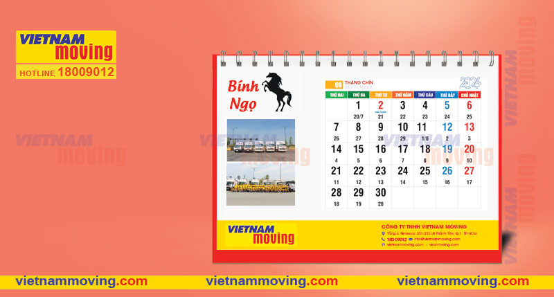 Danh sách các ngày tốt trong tháng 9 năm 2026 để chuyển văn phòng