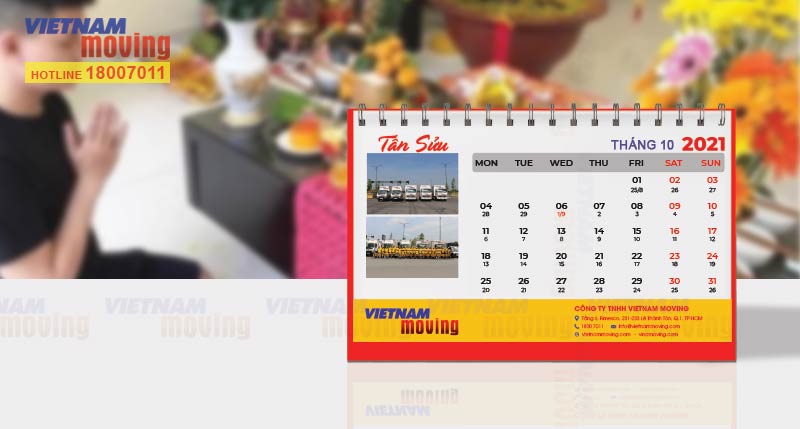 Xem ngày giờ tốt nhập trạch trong tháng 10 năm 2021