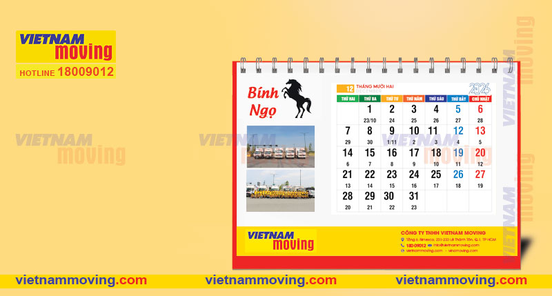 Danh sách các ngày tốt tháng 12 năm 2026 để nhập trạch về nhà mới